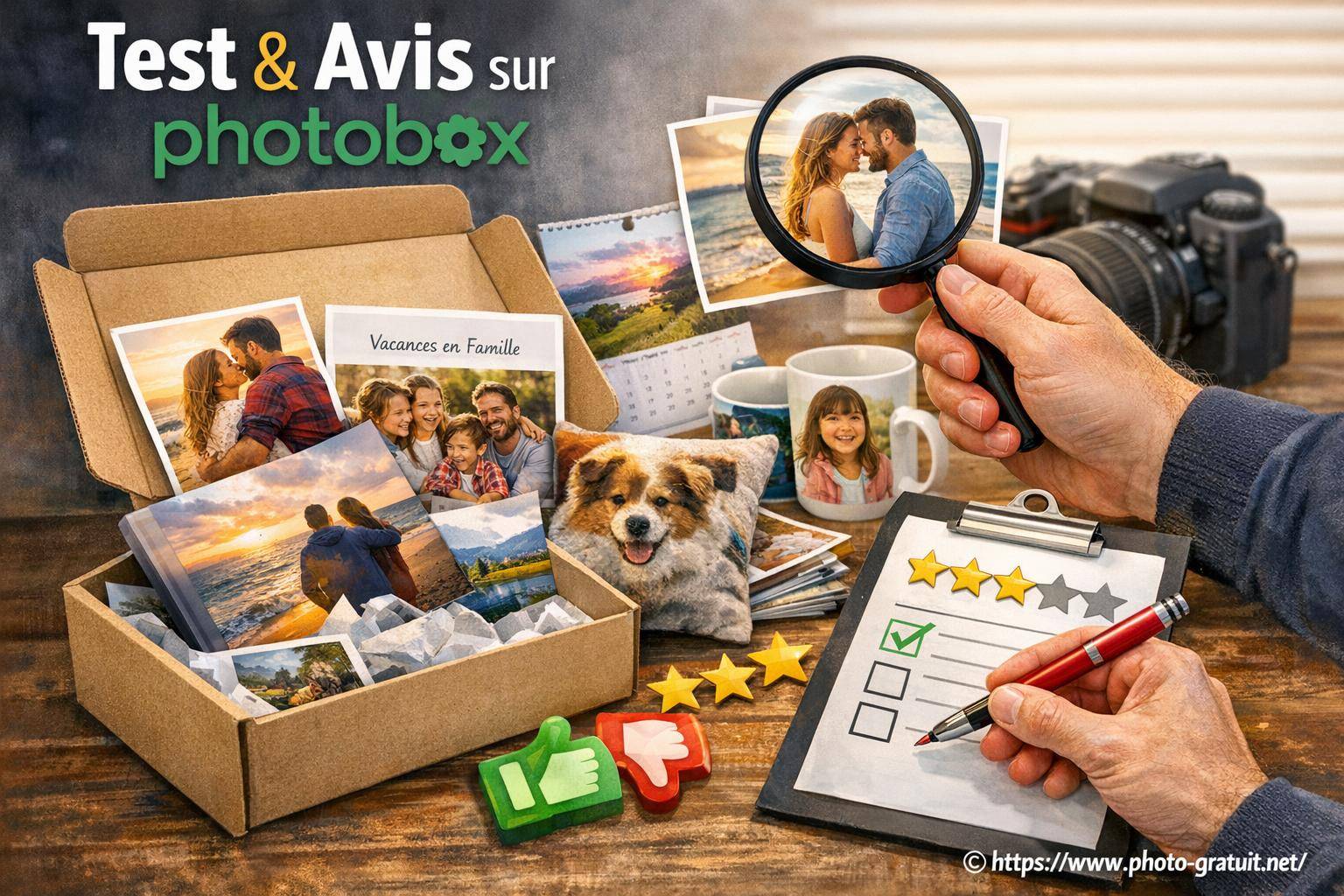 Test et avis photobox produits personnalisés