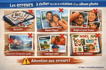 Les erreurs à éviter lors de la création d’un album photo