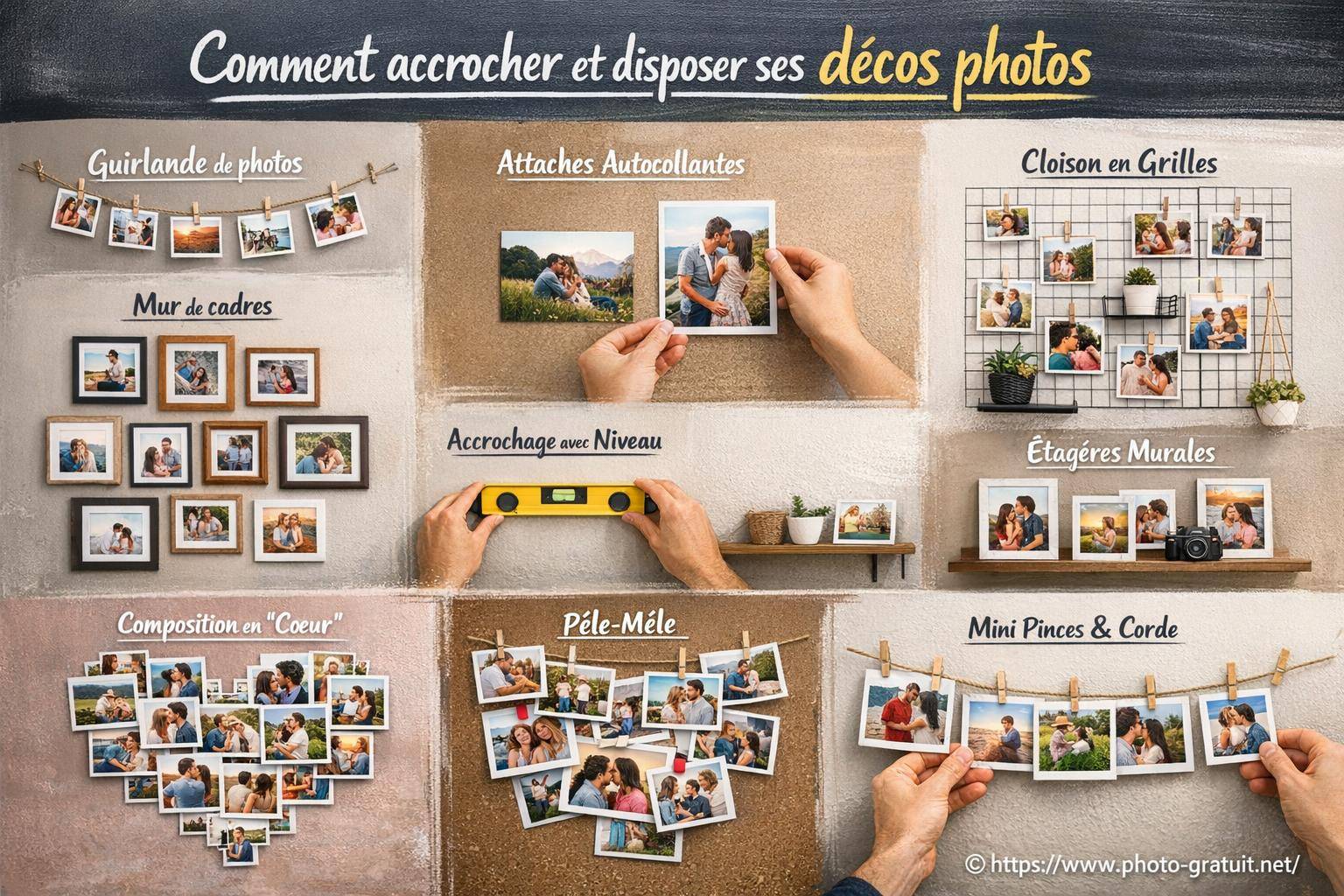 Comment accrocher et disposer ses décos photos pour sublimer son intérieur ?