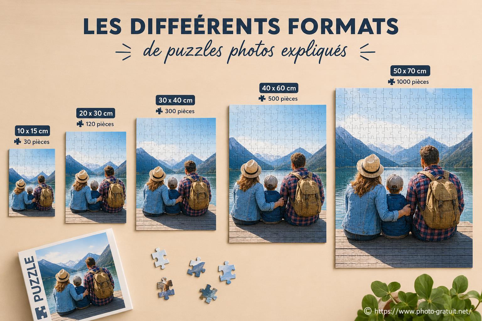 Les différents formats de puzzles photos : comment choisir le bon ?